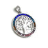 Sterling Silver Colored Tree of Life Pendant